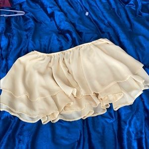 Yellow off the shoulder shirt